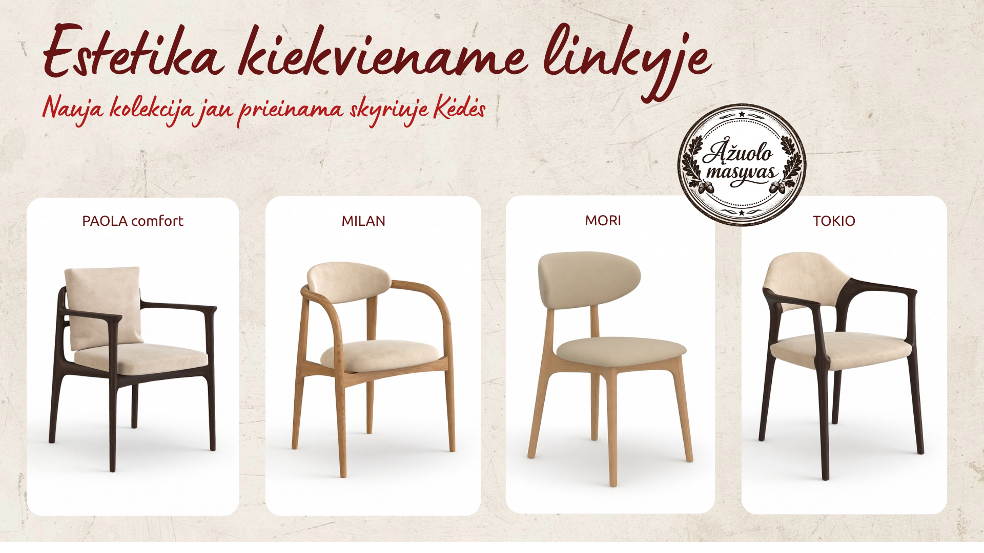 Ąžuolo masyvo baldai pirkti Lietuva